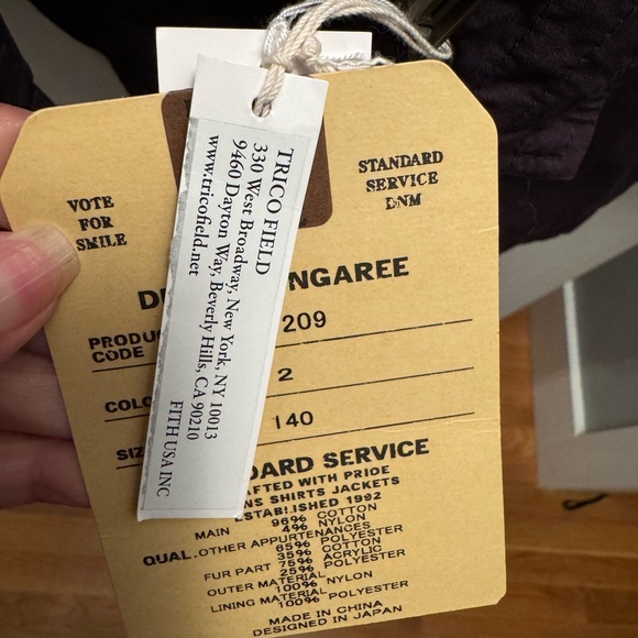 Denim dungaree parka size 140 (kids 11/12) never worn - Picture 9 of 12